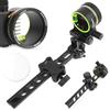 SHARROW Tiro con L'Arco Mirino per Arco Compound 5 Pin Bow Sight Micro Regolabile Alluminio Vista dell'Arco Composto con 4x 6x 8x Lente (Mirino con lente 6x, Asta Lunga)