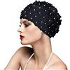 OYSJ Cuffia da Nuoto a Fiori,Cuffia da Nuoto,alla Moda,Cappello Fiore da Nuoto delle Donne,Cappellini da Bagno Vintage con Petali Floreali,Vintage Swim cap Floreale,Adulto