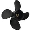 Captain Marine Captain 4 Lame Alluminio Fuoribordo Elica Fit Mercury Motori 25-70HP 13 Denti Spline RH (10.6x12)