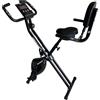 Fitness Discount Cyclette da casa pieghevole con schienale COMFORT FD Sport X-Bike | Cyclette da camera | Fitness per l'allenamento a casa | Cyclette a resistenza magnetica | Bicicletta con schienale