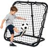 LIFEZEAL Porta da Calcio per Bambini, Porta da Calcio Pieghevole con Angolo Regolabile e Telaio in Metallo, Rete da Rimbalzo per Allenamento Pallavolo, Baseball e Tennis per Bambini 3+ Anni