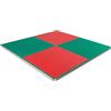PROGAME Kit 4 pezzi Tatami Palestra 100x100x4 cm [Superficie Totale 200x200 cm] Performance PLUS Home Verde/Rosso. Tappeto Arti Marziali Professionale