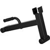 SPORTNOW Cric di bilanciere con supporti per bilanciere mini deadlift jack in acciaio con impugnatura antiscivolo per il sollevamento pesi a casa, portata max. 200 kg nero