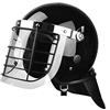 WLXW Casco Antisommossa Tattico, Elmetto Antisommossa Speciale con Maschera in Rete Metallica con Visiera Trasparente, Cosplay di Combattimento di Paintball Protettivo SWAT,E