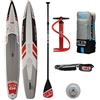 JBZ JBAY.ZONE JBAY.ZONE Rush CJ4, Tavola Stand Up Paddle Gonfiabile per Performance, Doppio Strato di PVC Fusion, Pompa a Doppia Azione, Pagaia Regolabile e Borsa Incluse, Fino a 190kg, 426x71x15 cm