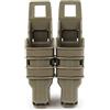 KODENOR Pistola Fast Mag Pouch M4 9mm Tactical Magazine Sacchetto Molle Clip Clip Holster Quick Tiro Mag Airsoft Caccia Shooting (Color : MP002-Black)