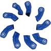 HERCHR 9Pcs Copricapo da Golf Club Iron Putter Head Protector Set PU Copricapo Impermeabile Per Mazza da Golf Per Gli Amanti del Golfista Mancino Destro(Blu)