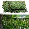 Generico Rete Mimetica 2x4 3x5 5x5 6x8 8x9m Reticolato da Camuffamento Camouflage Net Protezione Solare Reti Mimetiche Rinforzata per Giardino Campeggio Feste Bar Decorazione Camouflage Tela Netto(6x8.0M)