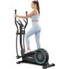 THERUN Ellittica da Casa Silenziosa, 16 Livelli di Resistenza Magnetica, Supporta fino a 120 kg, Display LCD, Allenamento Cardio e Corpo Completo