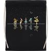 Jinbetee La Notte Stellata Del Paese Delle Meraviglie - Alice Nel Paese Delle Meraviglie Borsa Da Palestra Nera Borsa Sportiva Riutilizzabile In Cotone