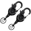 KAHDGSS 2 Pezzi Di Blocco Retrattore Pesca A Mosca Portachiavi Retrattile Fermaporta Heavy Duty Cavo 26 Pollici Pesca Mosca