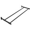 FLFLF Robusto supporto da parete per palline con braccia regolabili, organizer per palle da yoga, palestra, allenamento a casa, in acciaio, per palle mediche, pilates e terapia (max 50 kg), nero, singolo