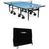 Dione Tavolo da Tennis S600o - 6mm Top - Outdoor Pieghevole - Tavolo da Ping Pong Arrotolabile per Esterni - Resistente alle intemperie Tavolo 65 kg - 10 Minuti di Installazione - Grandi Ruote