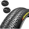 ECOVELO EBA27MBB 2 COPERTONI 57-584 + 2 CAMERE d'Aria Mountain Bike 27.5 x 2.125 MTB Country Pneumatico Rigido Bicicletta Bici