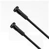 GZXXB Per raggi della bicicletta 14G 2.0mm in acciaio inox testa dritta nera disegnata filo di acciaio uguale diametro 28pcs Per parti di biciclette (290mm)