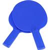 BESPORTBLE Set di 2 Racchette da Ping Pong in Plastica per Ragazzi, Resistenti e Facili da Usare, per Allenamento e Gioco, Colore Blu, Forma Semplice