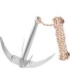 Lagnlnaoy All'aperto rampino Lago Weed Cutter Strumento di sopravvivenza con corda pieghevole Barche Ancora Robusto Durevole per Piccole Barche Canoe Pesca Forniture (Invia casualmente il colore della