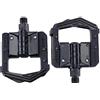 VKEID Pedale Della Bicicletta Pedali for biciclette pieghevoli MTB Mountain Bike Pedali piegati in alluminio for biciclette Accessori per biciclette (Color : Black, Size : 10.5x8.93x2.42cm)