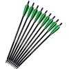 SHARROW 12pcs Frecce Balestra Bulloni Freccia di Carbonio 16 Pollici 17 Pollici Frecce per Balestra Crossbow Arrows (Verde 1, 17)