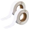 CREATCABIN 2000 rotolo Nastro Adesivo Bersaglio Adesivi Carta Pratica Tiro L'Arco Adesivi Bersaglio Autoadesivi Nastro Bersagli Cartone Silhouette Carta USPSA IPSC IDPA Pratica Tiro 2.2x2.2cm Bianco