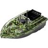 RjcdOPL Barca da esca, Barca da esca telecomandata 500M, Doppio motore, Crociera automatica, Batteria 5200mAh, Luci LED, Ideale per pesca in lago/fiume (Mimetica)