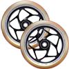 CURB SKATEBOARDS Blunt / Envyscooters - Confezione (x2) 120 mm Gap Core - Nero/Oro - Ruote monopattini Freestyle