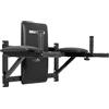 GORILLA SPORTS® Stazione Dip da Parete - Regolabile, Carico Massimo 200 kg, Imbottita, in Acciaio, Nero - Sbarra Multifunzione, Barra di Sollevamento, Trazioni, Pull Up, Allenamento, Fitness, Palestra