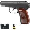 ECOMMUR Pistola Galaxy G29 Metal (Molla) | Pistola Airsoft (Pallini di plastica 6 mm) Tipo Makarov + valigetta in PVC + caricatore (Potenza: 0,21 joule)