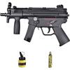 ECOMMUR Well G55K Tipo MP5 blowback gren Gas (6 mm) | Fucile Airsoft (pallini in PVC) Calibro 6 mm + caricatore 1000 pallini 0,12 g + Green Gas. Sistema Blowback (Potenza: 0,9 joule)