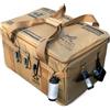 Jvjggag Borsa per attrezzi da campeggio, borsone pieghevole impermeabile, organizer per pentole da 30 l, manico ergonomico e struttura resistente, uso all'aperto e in viaggio, 40 x 27 x 24 cm, cachi
