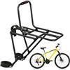 HunicandIU Portapacchi anteriore forcella ammortizzata per bicicletta anteriore | Portapacchi multifunzione in alluminio per mountain