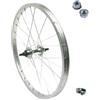MADICKS RUOTA/CERCHIO POSTERIORE 20 X 1.75 BICI ATTACCO STANDARD ALLUMINIO/ACCIAIO 20x1.75 OLANDA - BICICLETTA CITY BIKE - PASSEGGIO - GRAZIELLA - MTB DADI DI FISSAGGIO E FLAP INCLUSI 1 VELOCITÀ