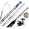 Pescasubito.com Kit Pesca Calamari Canna Kaiman 2.70Mt + Mulinello Thor 5000 + Trecciato