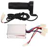 RiToEasysports Controller Motore Spazzola 12V 250W, Kit Impugnatura Acceleratore Guscio in Alluminio Comoda Impugnatura in Gomma per Bici Elettriche Tricicli Motociclette