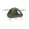 SoBuy Lettino da campeggio Brandina da esterno Tenda antipioggia portatile Starry Sky con tasche porta scarpe Tenda 3 in 1 per 2 persone Verde 193x145x188 cm OGS32-L-GR