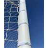 KEEPER CLIP Cinghie di fissaggio per porta da calcio, confezione da 50, riutilizzabili, 46 cm di lunghezza x 2 cm di larghezza, colore bianco.