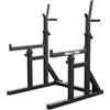 GORILLA SPORTS® Rack da Squat - Regolabile in Larghezza e Altezza, con Maniglie per Immersione, Carico Massimo a 300 kg - Bilanciere, Supporti, Allenamento