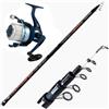 generico Canna Mulinello Pesca A Fondo Surfcasting Telescopica Beach Ledgering Gr. 100