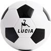 Cezool Pallone da Calcio Personalizzato con Nome, Stampa Nero/Bianco, Misura 5, Regalo Sportivo per Allenamento e Tempo Libero