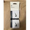 Nike - Unisex Nike Swoosh Wristbands - Bianco, Taglia unica, generale, adulto, appassionati di sport