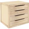 Astigarraga Cassettiera 4c.cm.39x30x37,5h, Legno, Beige