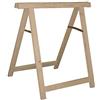 BRIXO Cavalletto Pieghevole In Legno Di Abete Grezzo H 75 Cm Per Fai Da Te