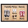 NANNUK Baby creations NANNUK - Zerbino personalizzato in gomma Famiglia 3 + Dog