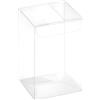 Aurora Store 25 Scatoline rettangolari in PVC Trasparente 12x12x19 cm portaconfetti bomboniera Astuccio Matrimonio Battesimo Laurea plastica segnaposto