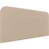 DHOME Testiera Letto Imbottita Liscia Curva in Similpelle Altezza 70cm da Parete Testiere Acustiche Fonoassorbenti per Camera da Letto (Beige, 140cm)