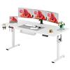 SANODESK 200×80 cm Scrivania Elettrica Regolabile in Altezza con Pannello Smart a 4 Memorie, Standing Desk Seduto-In-Piedi