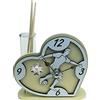 DLM Bomboniere DLM34351 (Kit 6 Pezzi) Profumatore Orologio Cuore con Calciatore Giocatore Calcio Football in Legno Quadrifoglio Calice della Prima Comunione Diffusore Profumo bomboniera