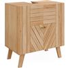 Vicco Mobiletto per lavabo Lucie, Bambù, 60 x 65 cm