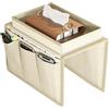 Generico Porta Tazze Da Divano | Organizzatore Di Braccioli Con 5 Tasche | Porta Telecomando In Silicone Antiribaltamento | Organizzatore Per Tazza Telefono Tablet Snack | Vassoio Braccio Divano