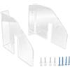 SparkFeng Scaffale per skateboard in acrilico, staffa di supporto da parete per display longboard, mensola decorativa salvaspazio per camera da letto, soggiorno, negozio, ufficio, include (Trasparente)